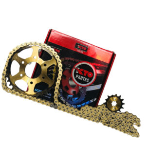 kit piñon del/tras. kto c/cadena bajaj pulsar 200 ns