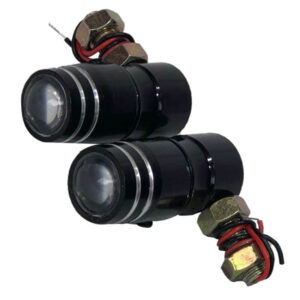 Direccional universal led tipo slider negra con lupa