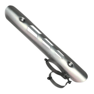 Protector exosto ax-c90-rx con abrazaderas de aluminio