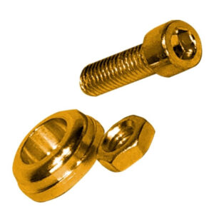 Tornillo tope de placa amarillo