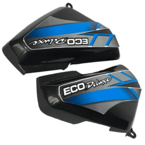 Tapas laterales honda eco deluxe negra der izq calcomanias