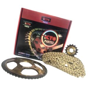 Kit piñón victory mrx 150 modelo 2021 dorado Kto partes