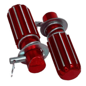 Calapie trasero universal estrella aluminio rojo