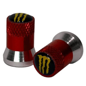Tapa válvula neumatico universal monster rojo