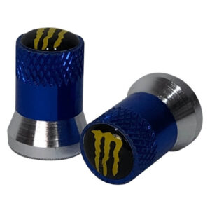 Tapa válvula neumatico universal monster azul