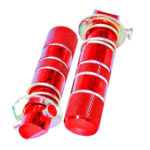 Calapie trasero universal aluminio rojo